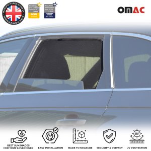 Audi A4 Avant Allroad Window Mesh - Rear Door - Omac - Polyester - Black - '16-'24